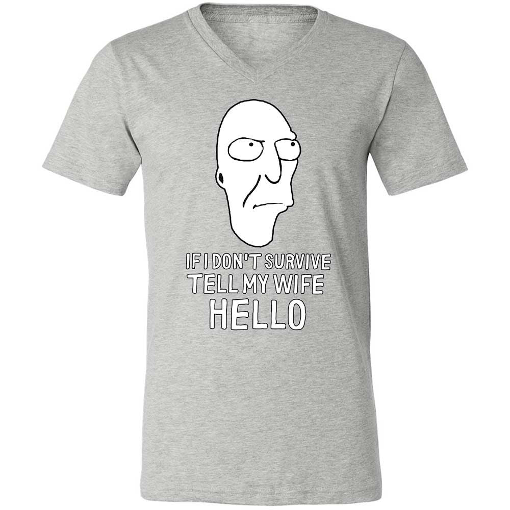 Unisex V-Neck T-Shirt - 25D3E6YT - Athletic Heather - 15