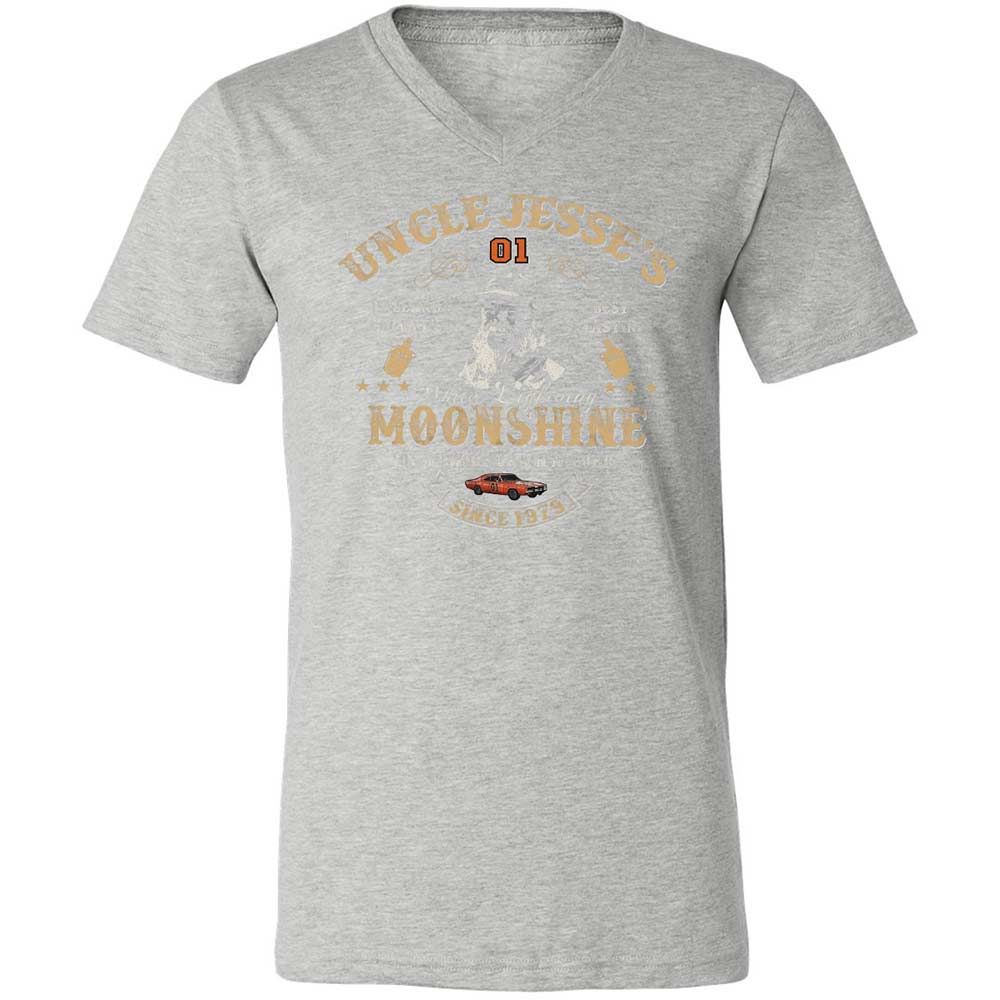 Unisex V-Neck T-Shirt - QD3D4XU5 - Athletic Heather - 15