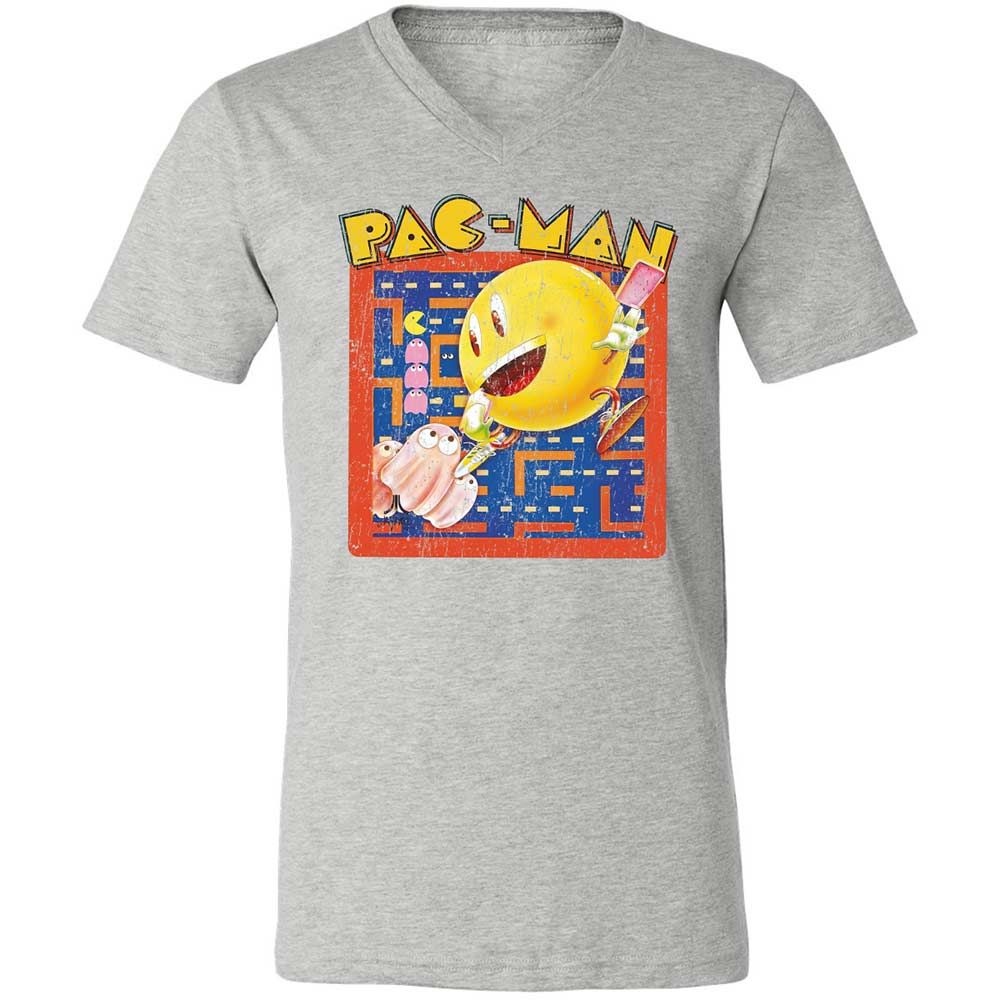 Unisex V-Neck T-Shirt - XJVGAQYZ - Athletic Heather - 15