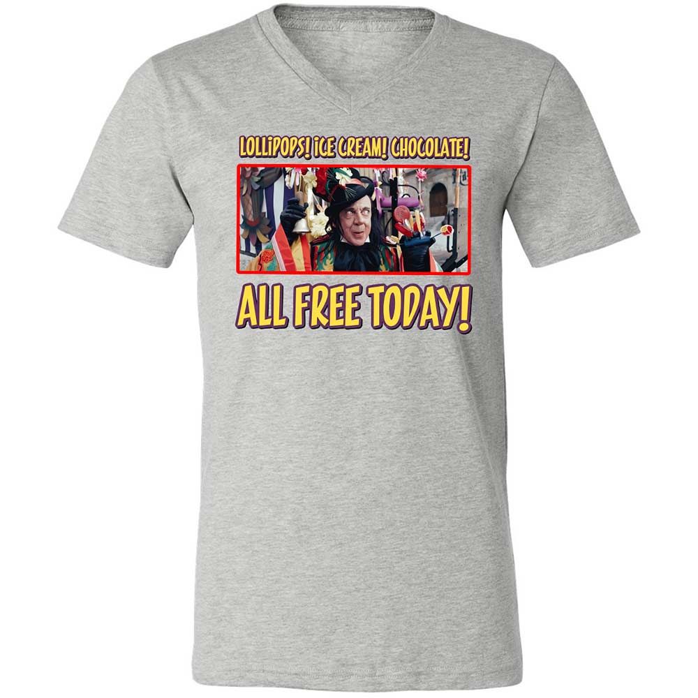 Unisex V-Neck T-Shirt - C9KGVAYU - Athletic Heather - 15