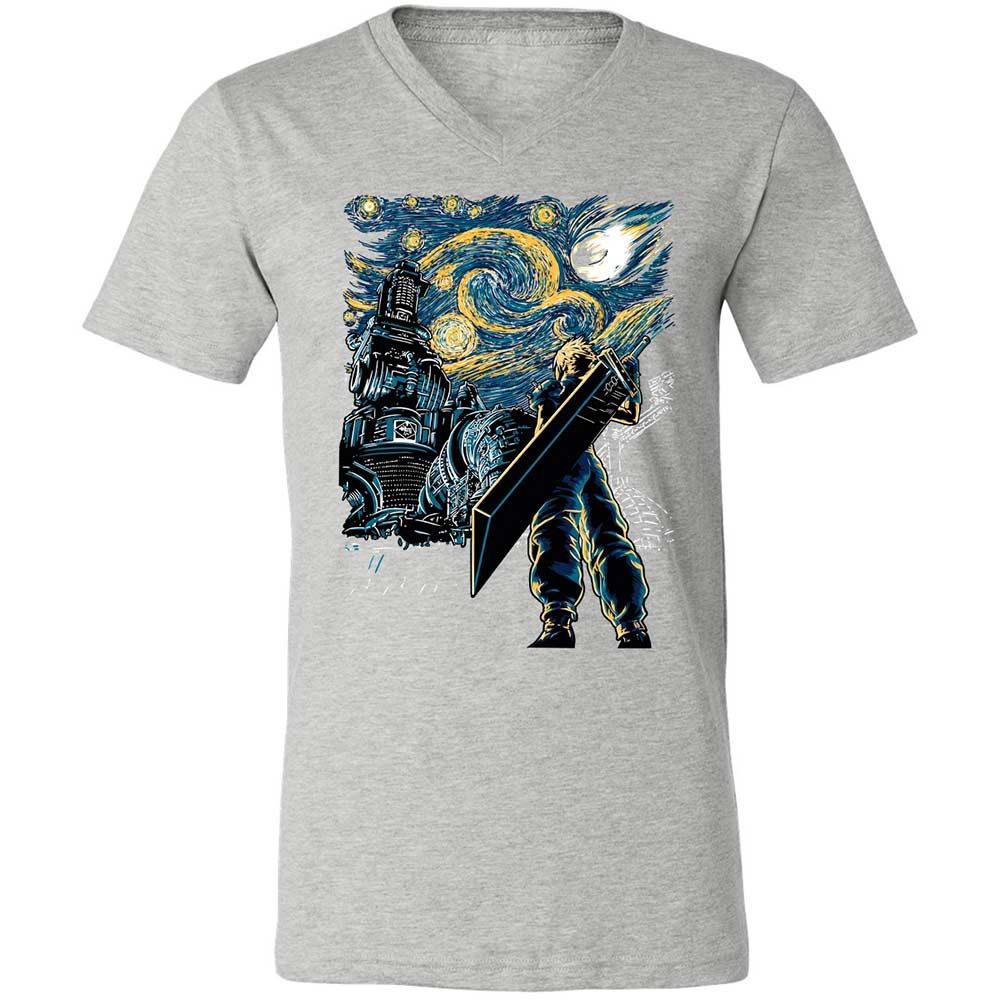 Unisex V-Neck T-Shirt - BH7BAXPF - Athletic Heather - 15