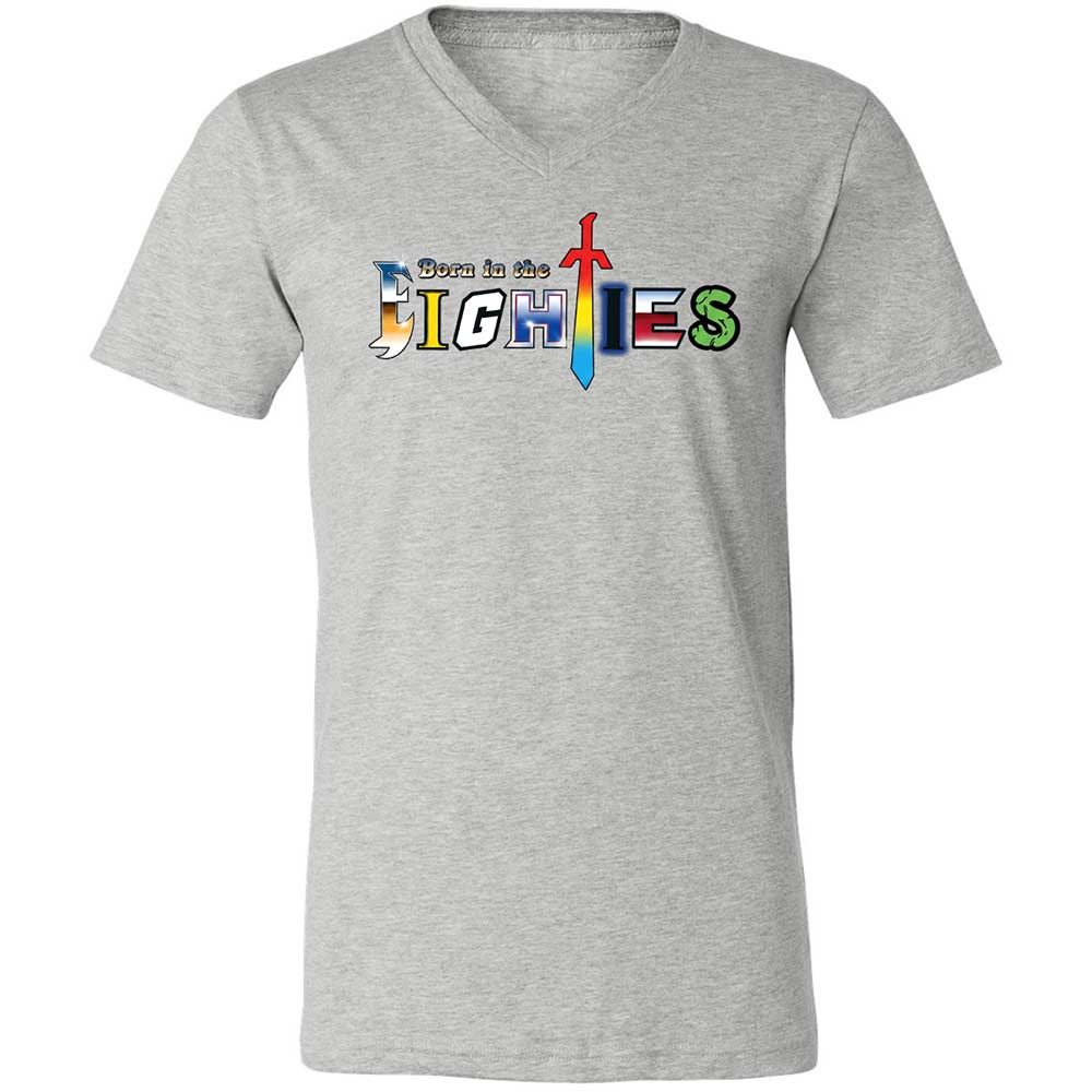 Unisex V-Neck T-Shirt - KYNKF3H1 - Athletic Heather - 15