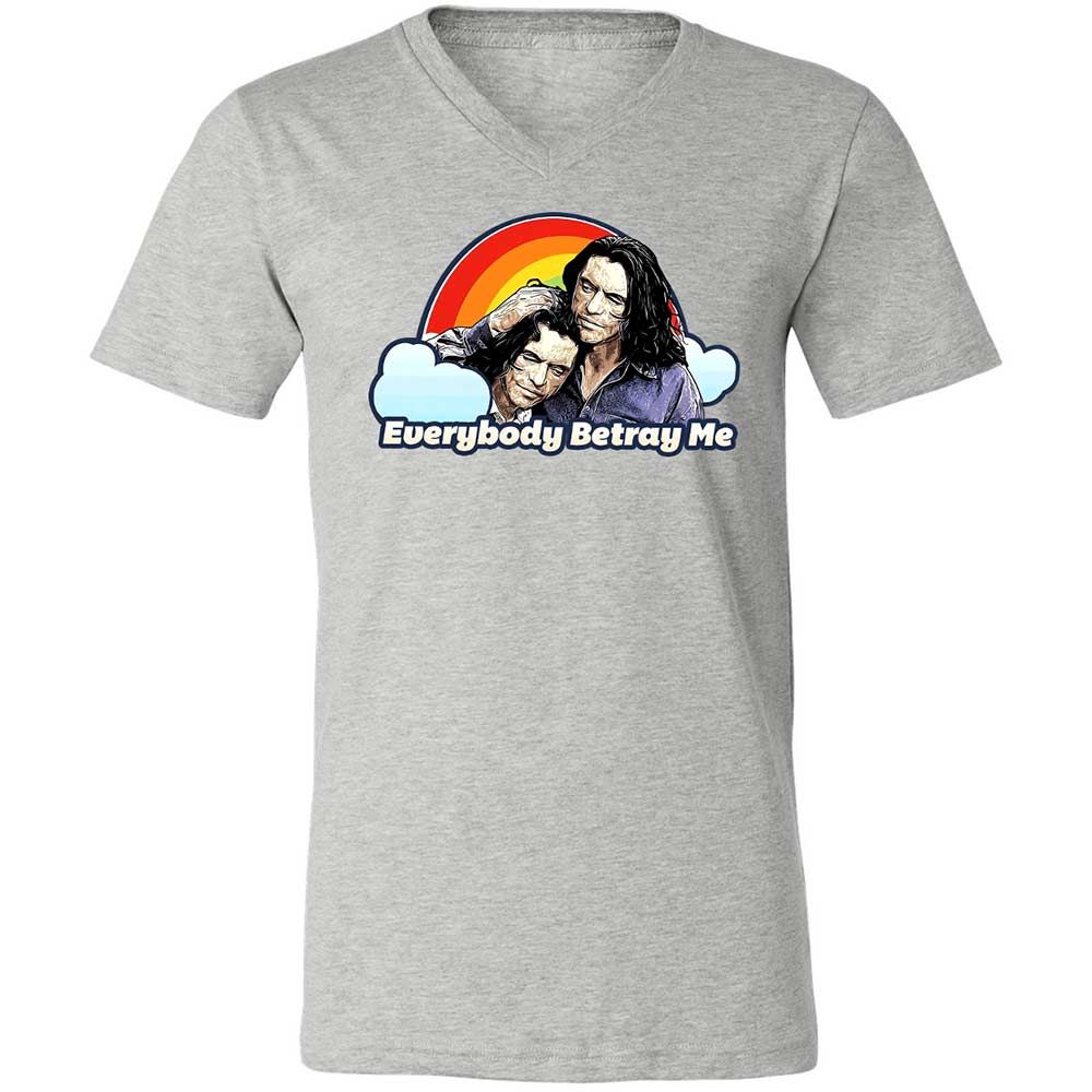 Unisex V-Neck T-Shirt - CZCXWZ7F - Athletic Heather - 15
