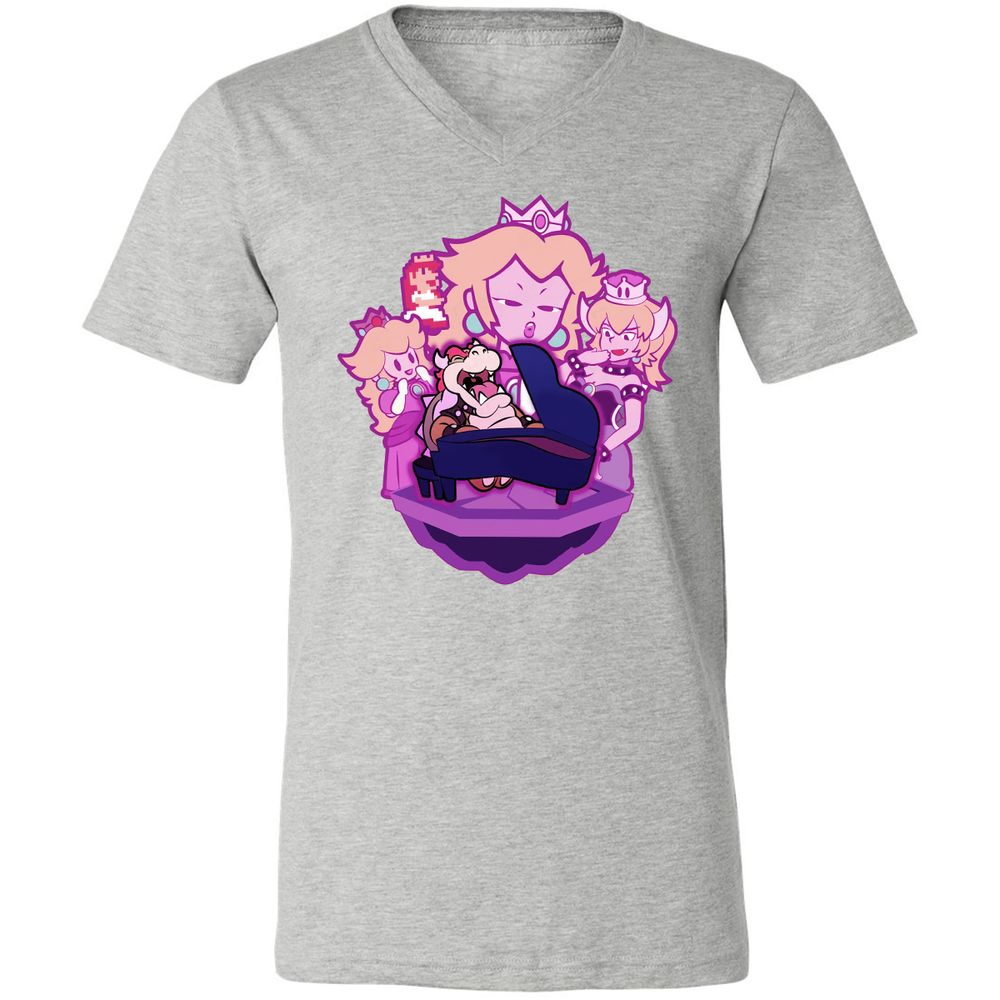 Unisex V-Neck T-Shirt - 1PBRJDFS - Athletic Heather - 15
