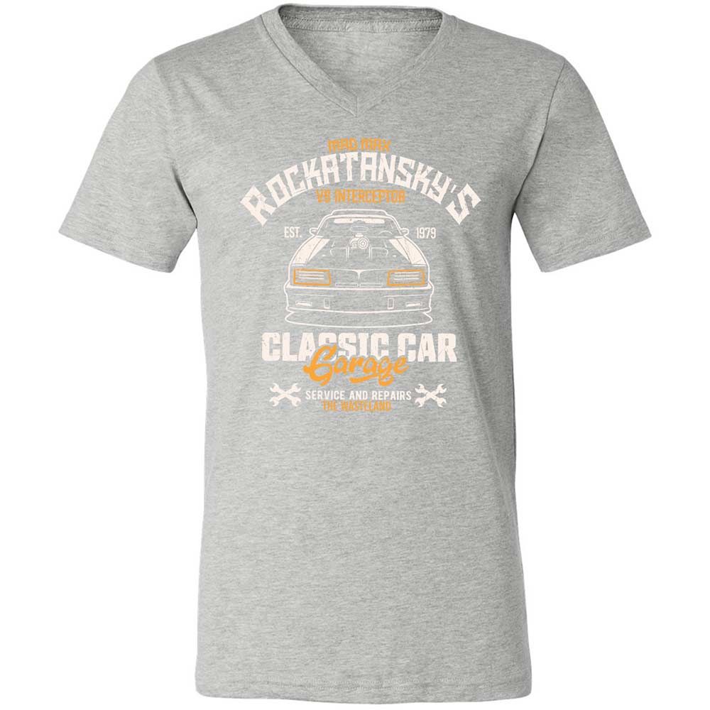 Unisex V-Neck T-Shirt - RN6ZEVTQ - Athletic Heather - 15