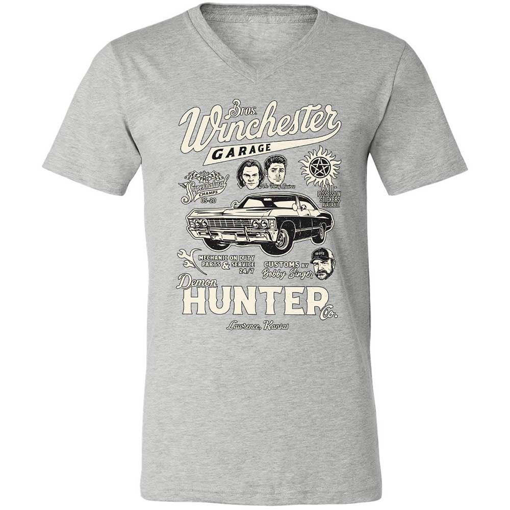 Unisex V-Neck T-Shirt - JQEEAHY8 - Athletic Heather - 15