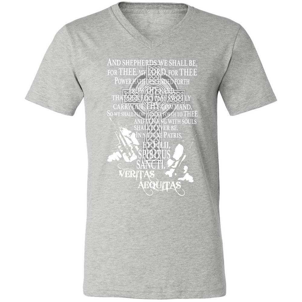 Unisex V-Neck T-Shirt - 9G9GZ6C3 - Athletic Heather - 15