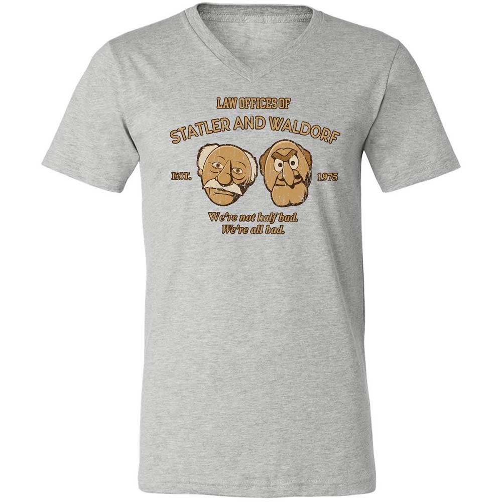Unisex V-Neck T-Shirt - 1VMU8ZUK - Athletic Heather - 15