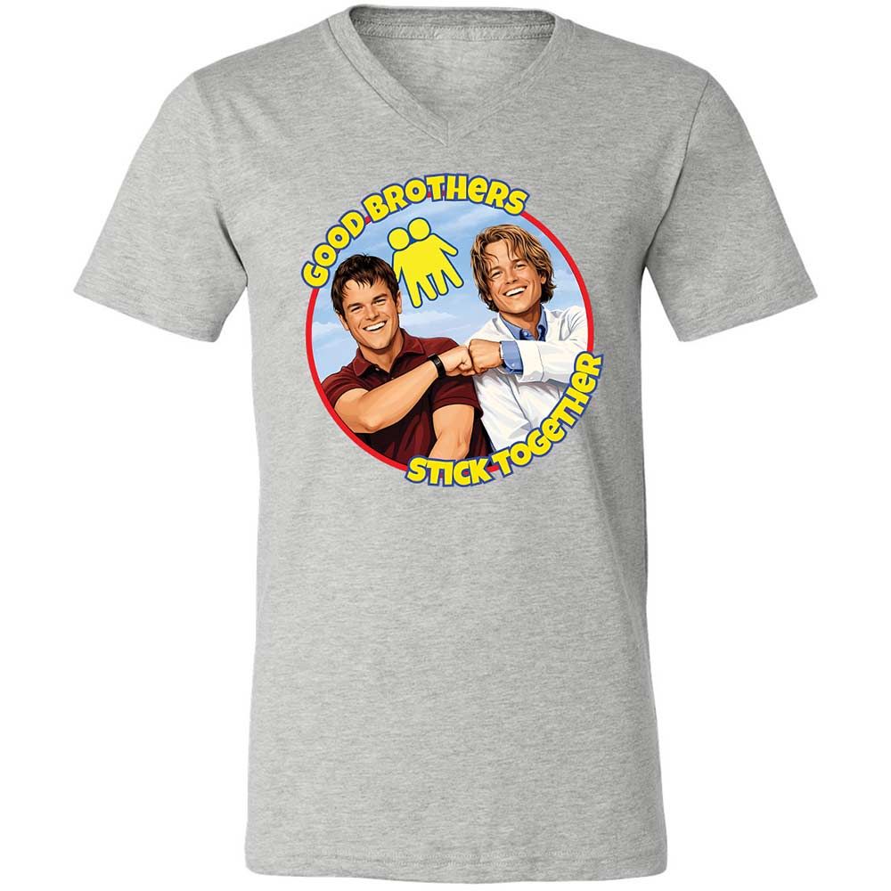 Unisex V-Neck T-Shirt - 9YXV6ECJ - Athletic Heather - 15