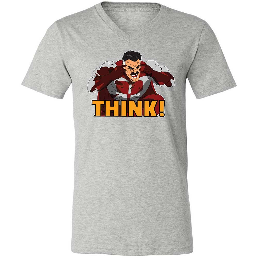 Unisex V-Neck T-Shirt - R68FZMJJ - Athletic Heather - 15