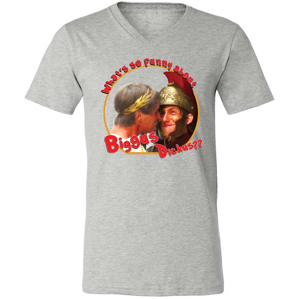 Unisex V-Neck T-Shirt - SU4ERRCC - Athletic Heather - 15