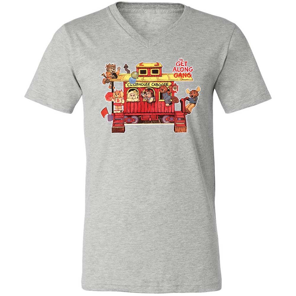 Unisex V-Neck T-Shirt - 74U9P9J7 - Athletic Heather - 15