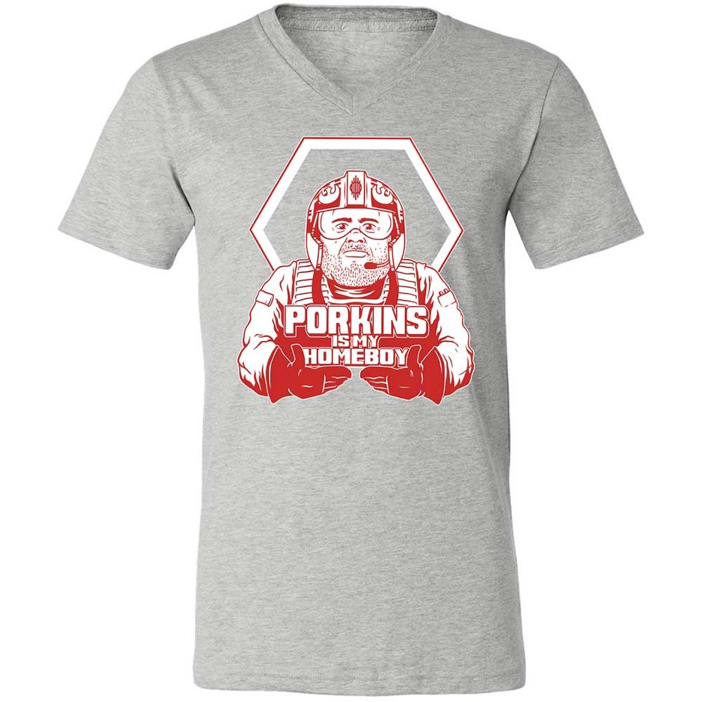 Porkins Is My Homeboy - Athletic Heather - 15