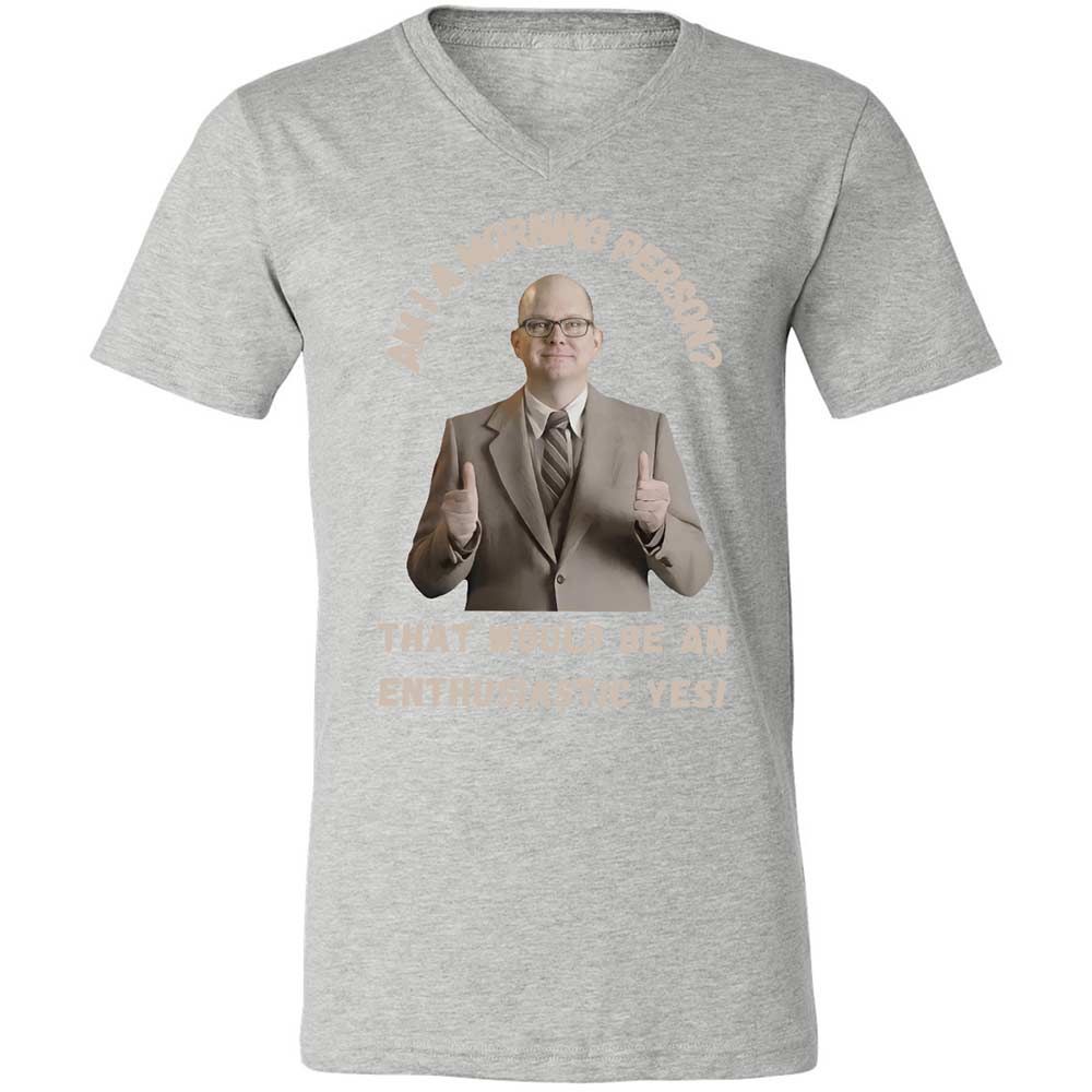 Unisex V-Neck T-Shirt - A171U86T - Athletic Heather - 15