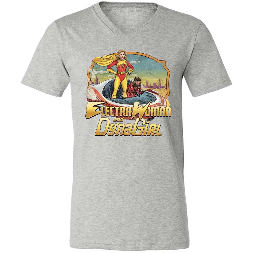 Unisex V-Neck T-Shirt - YE4TCBSK - Athletic Heather - 15