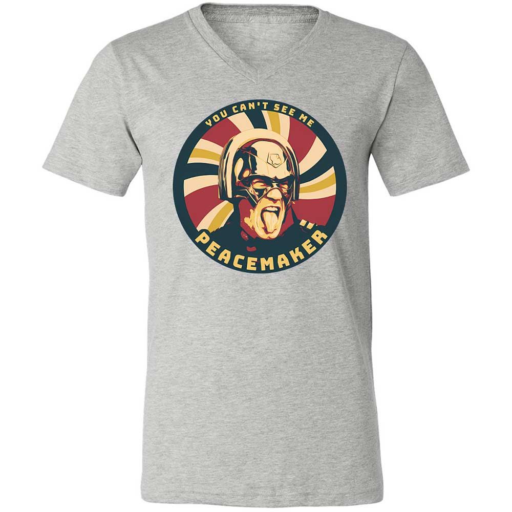 Unisex V-Neck T-Shirt - L3VE94GB - Athletic Heather - 15