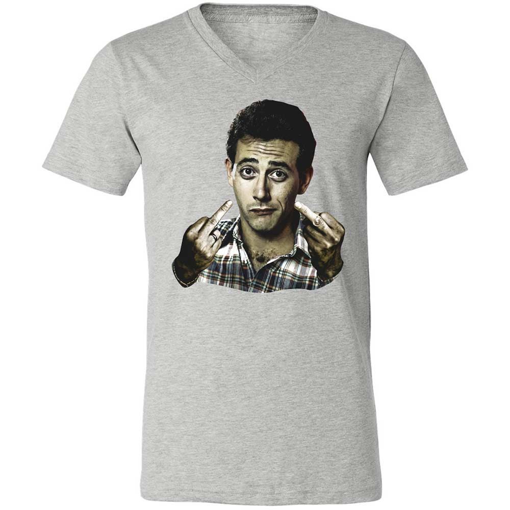 Unisex V-Neck T-Shirt - F3RYF1GF - Athletic Heather - 15