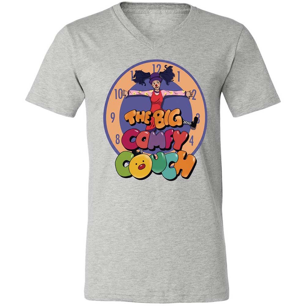 Unisex V-Neck T-Shirt - ZJXEPVL1 - Athletic Heather - 15