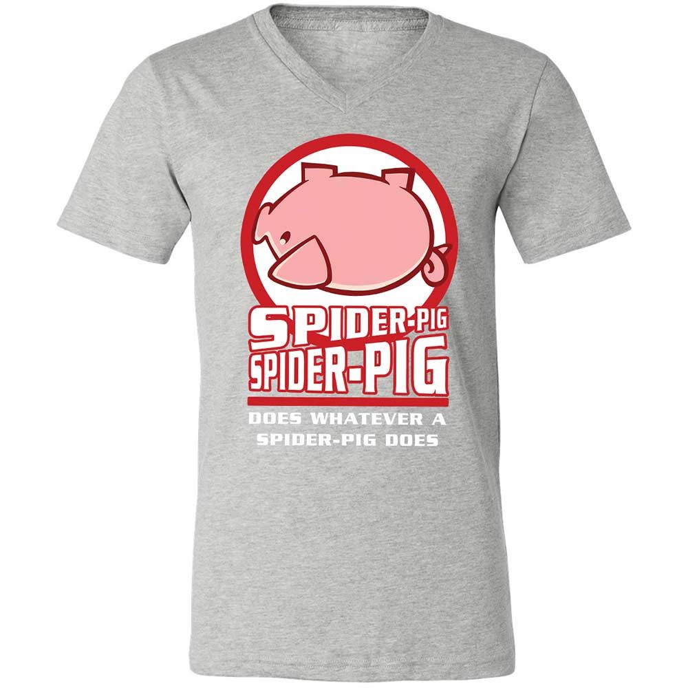 Spider-Pig, Spider-Pig - Athletic Heather - 15