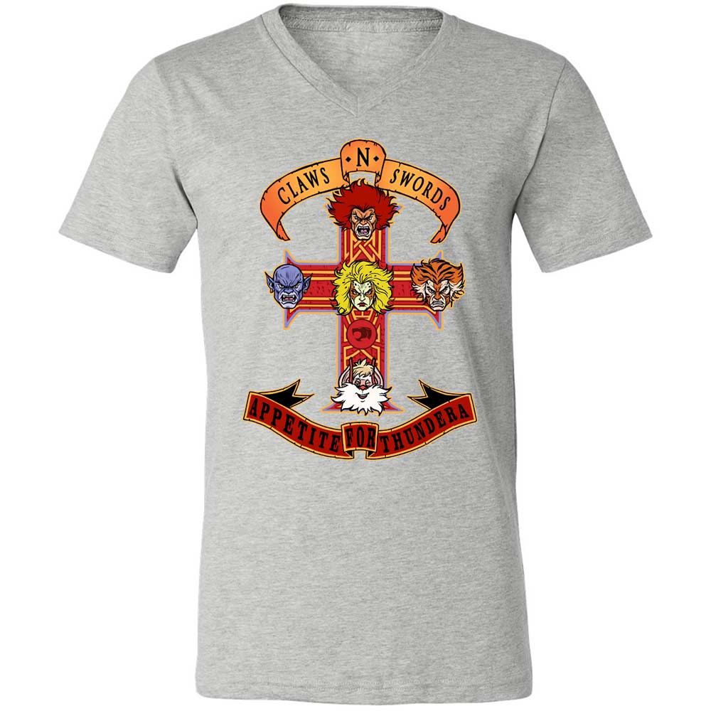 Unisex V-Neck T-Shirt - N34D6KRC - Athletic Heather - 15