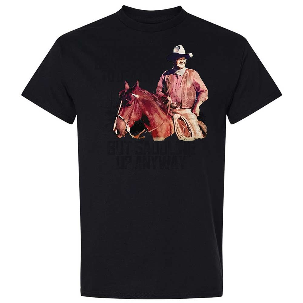 Courage is being scared to death, but saddling up anyway - Black - 15