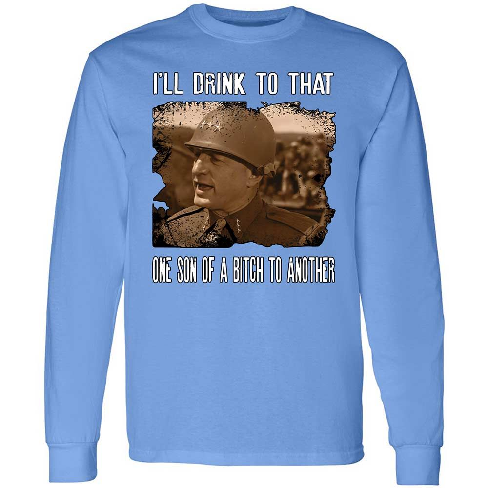 Long Sleeve T-Shirt - FKYQXN81 - Carolina Blue - 15