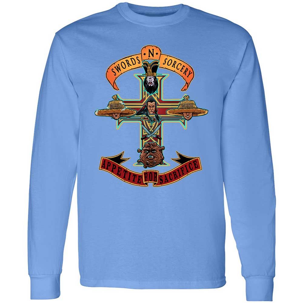 Long Sleeve T-Shirt - HTFCZABX - Carolina Blue - 15