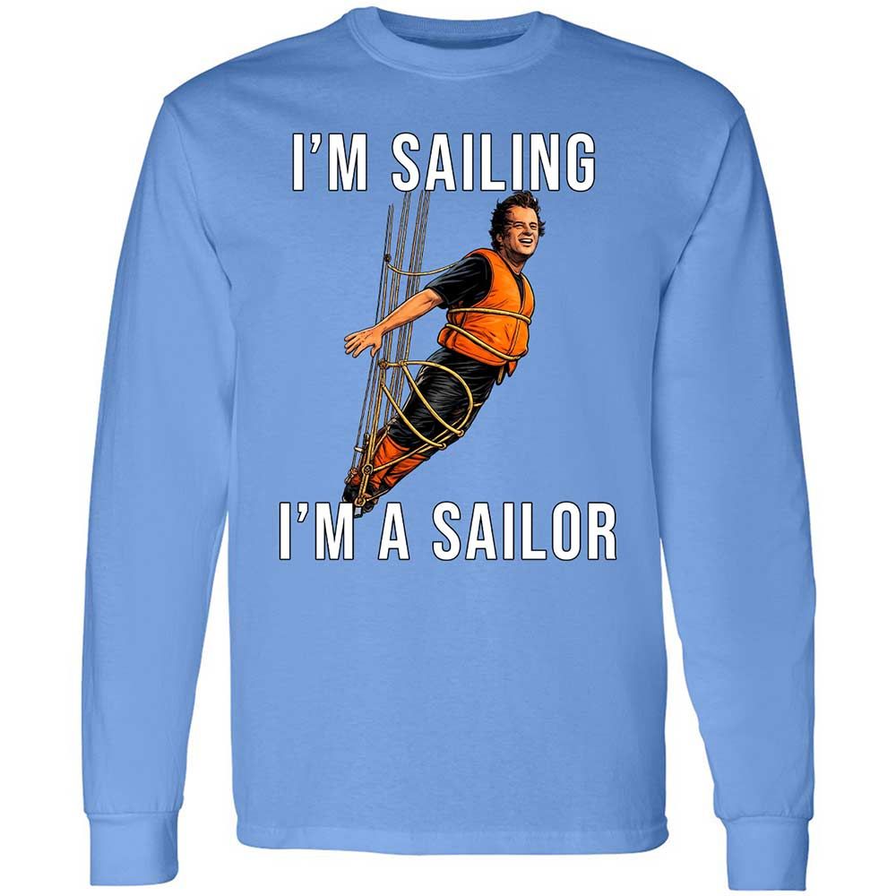 Long Sleeve T-Shirt - BS1R9PVU - Carolina Blue - 15
