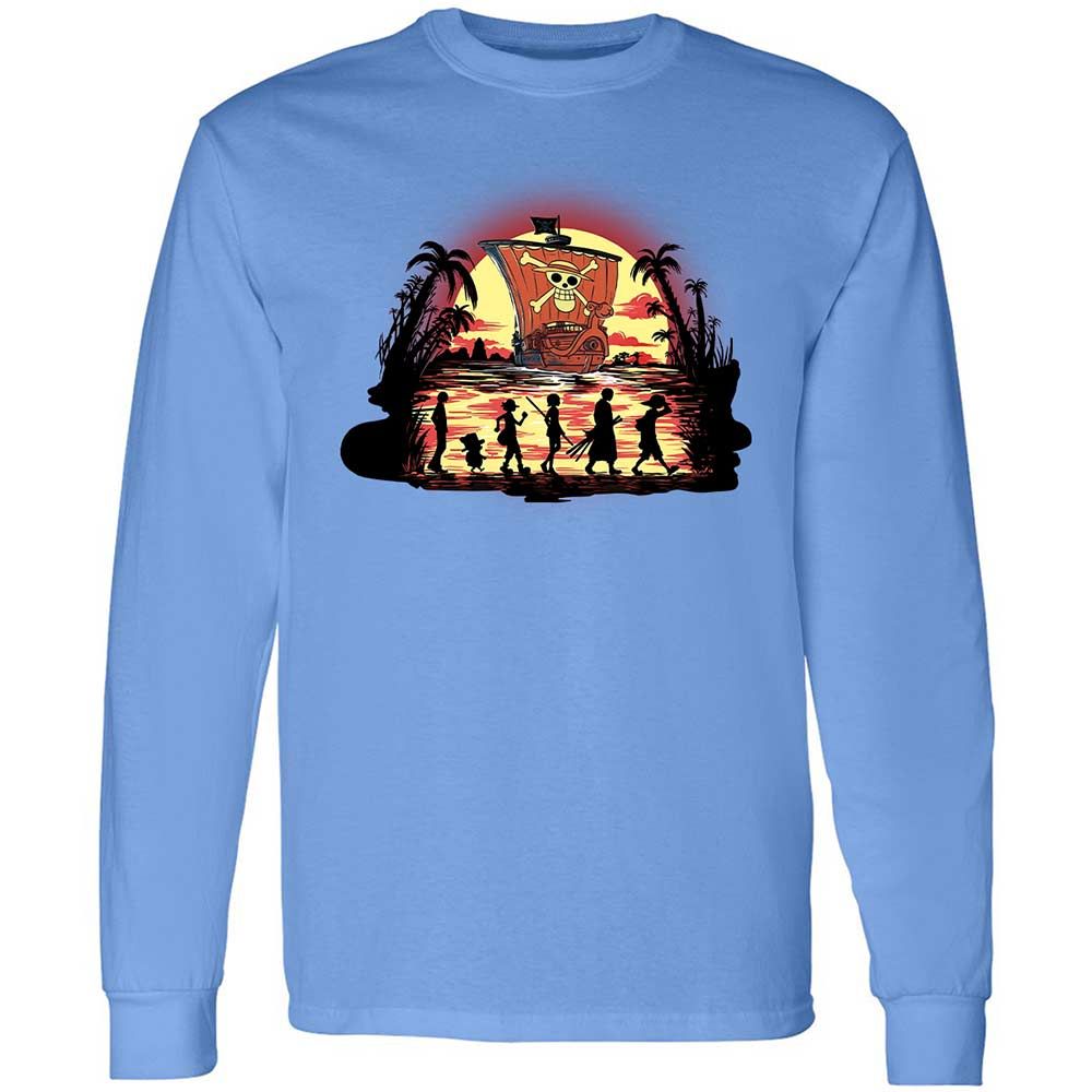 Long Sleeve T-Shirt - C1DKB4H2 - Carolina Blue - 15