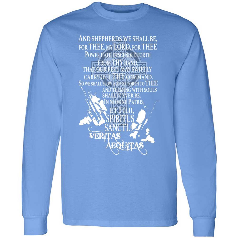 Long Sleeve T-Shirt - DWQAE7JU - Carolina Blue - 15