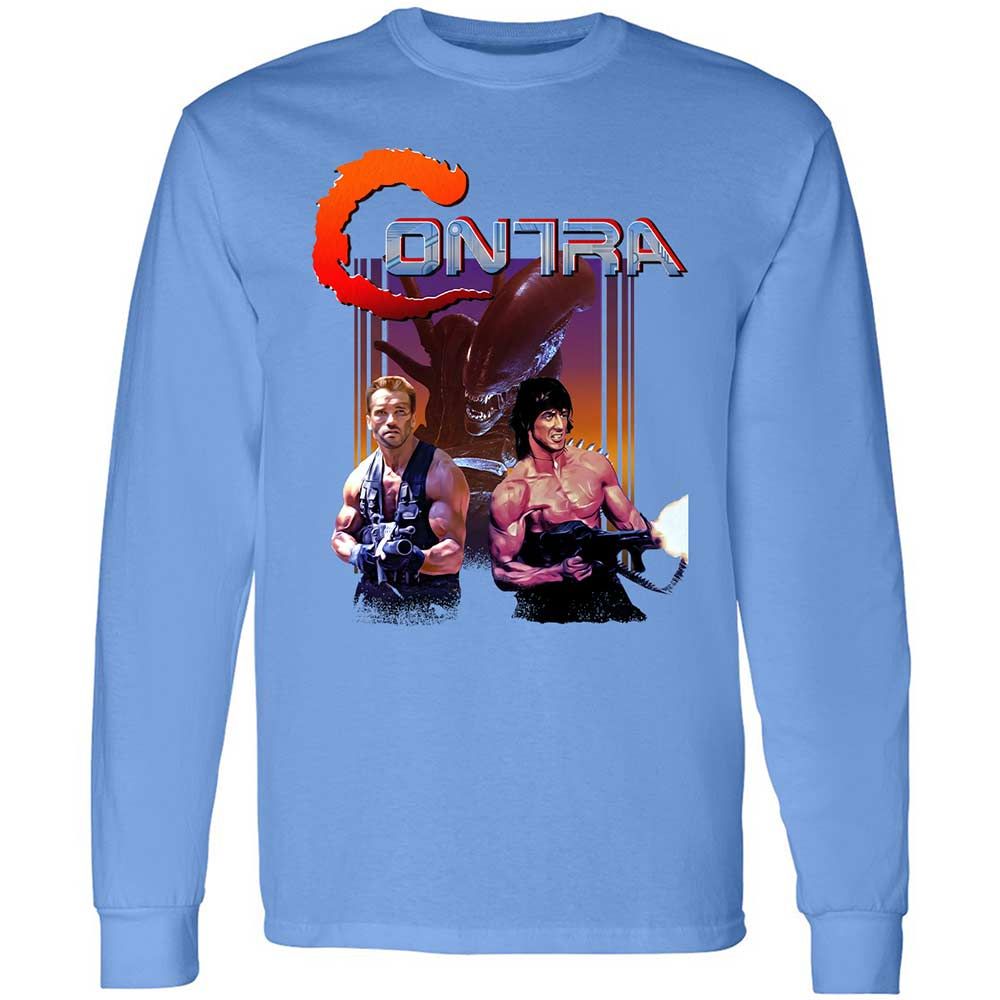 Long Sleeve T-Shirt - F8AHF1XJ - Carolina Blue - 15
