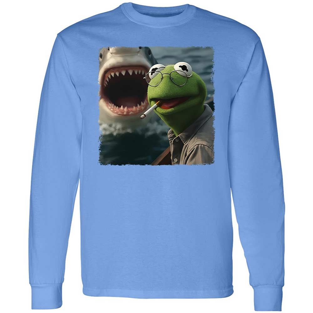Long Sleeve T-Shirt - HNDVU18Y - Carolina Blue - 15
