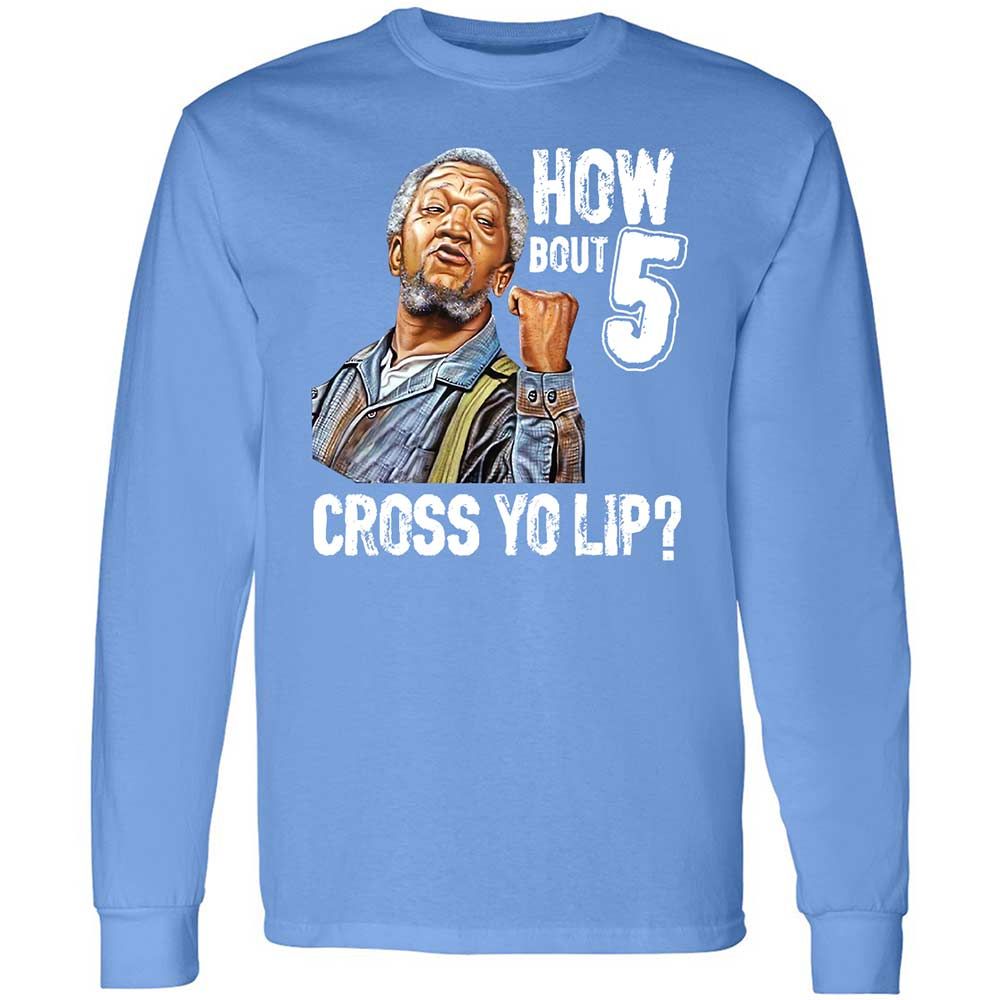 How bout 5 cross yo lip - Carolina Blue - 15