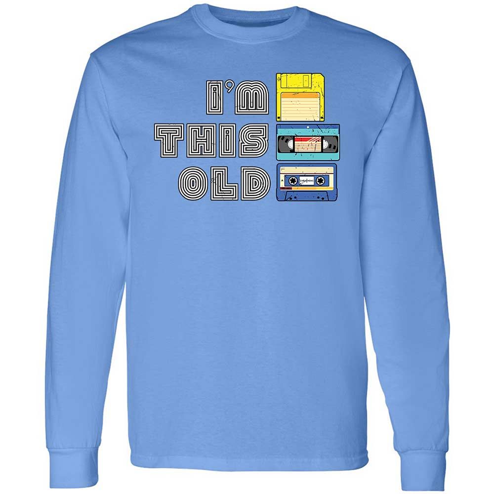 Long Sleeve T-Shirt - Black - Carolina Blue - 15