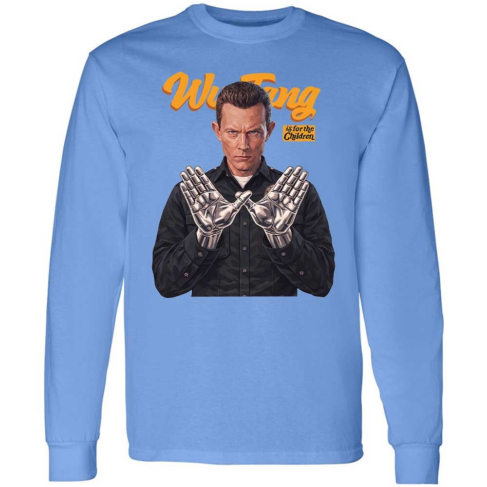 Long Sleeve T-Shirt - Black - Carolina Blue - 15