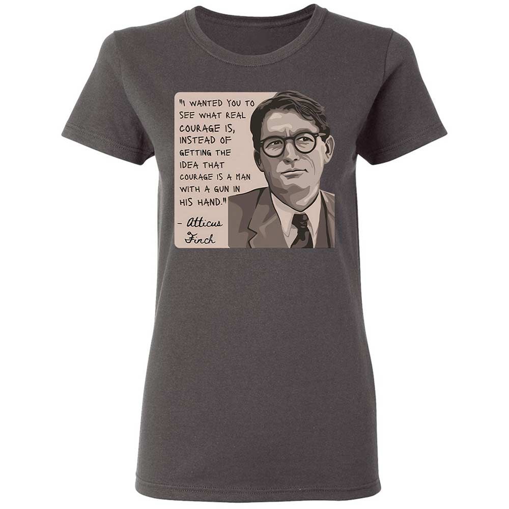 Real Courage Quote - Charcoal - 15