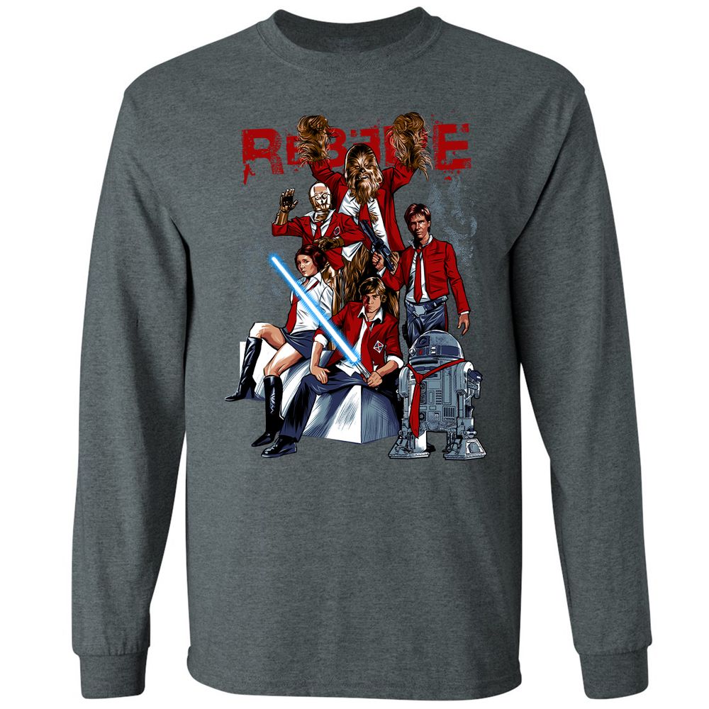 Long Sleeve T-Shirt - BGD3GXKL - Dark Heather - 15