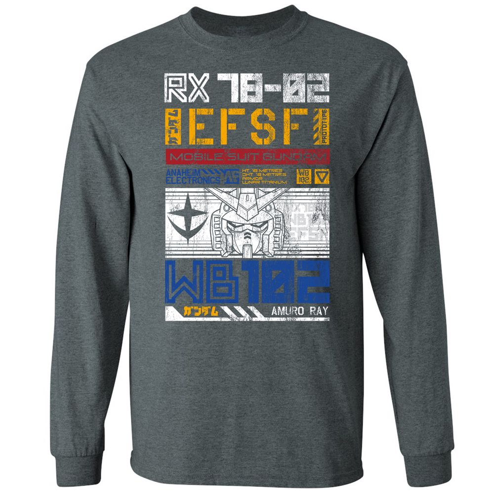 Long Sleeve T-Shirt - LZJW91S4 - Dark Heather - 15