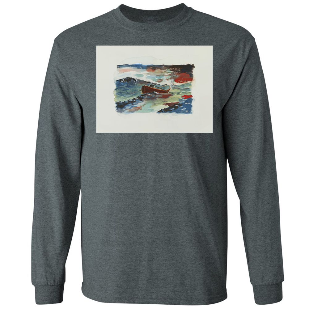 Long Sleeve T-Shirt - THWHP773 - Dark Heather - 15