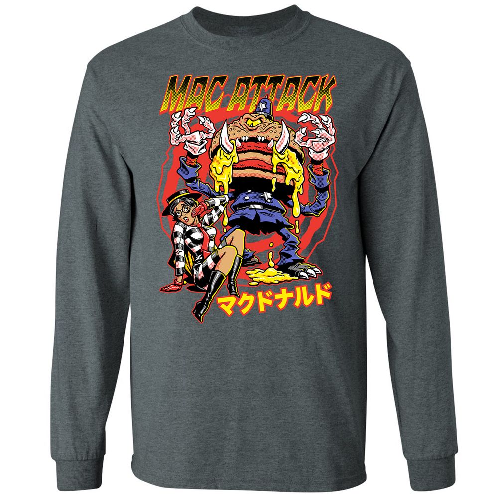 Long Sleeve T-Shirt - GWKB8QW8 - Dark Heather - 15