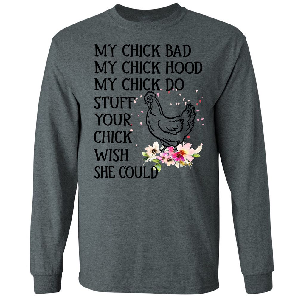 Long Sleeve T-Shirt - QZ9V13M7 - Dark Heather - 15