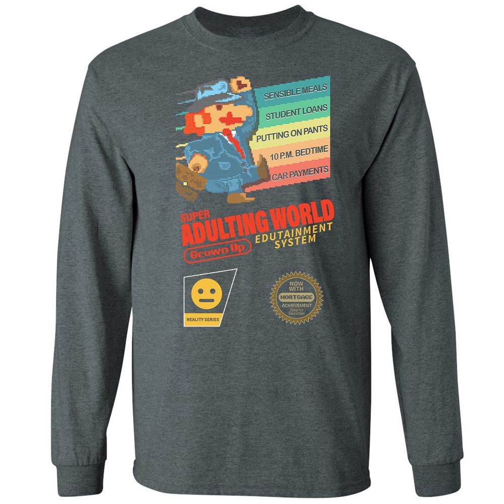 Long Sleeve T-Shirt - V1ZEH5SD - Dark Heather - 15