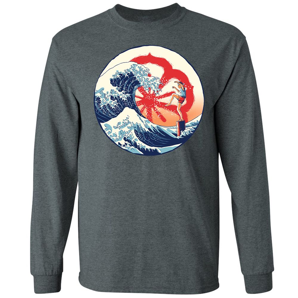 Long Sleeve T-Shirt - JZ2K5QMV - Dark Heather - 15