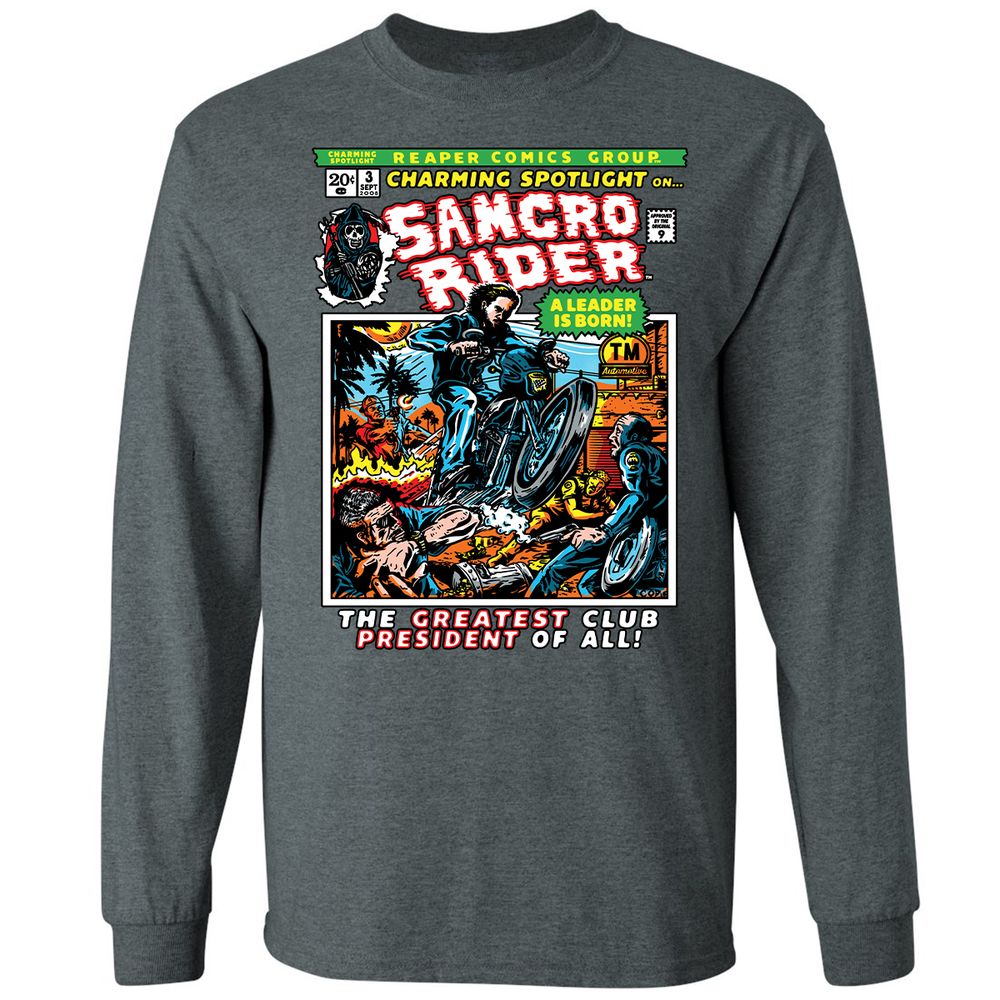 Long Sleeve T-Shirt - TYBUZQCK - Dark Heather - 15