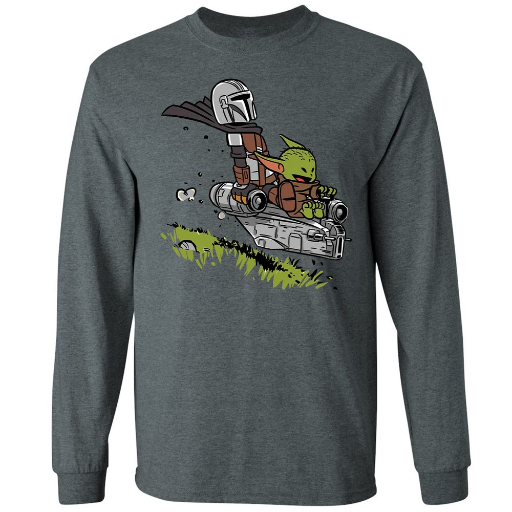 Long Sleeve T-Shirt - Y884Q4UT - Dark Heather - 15