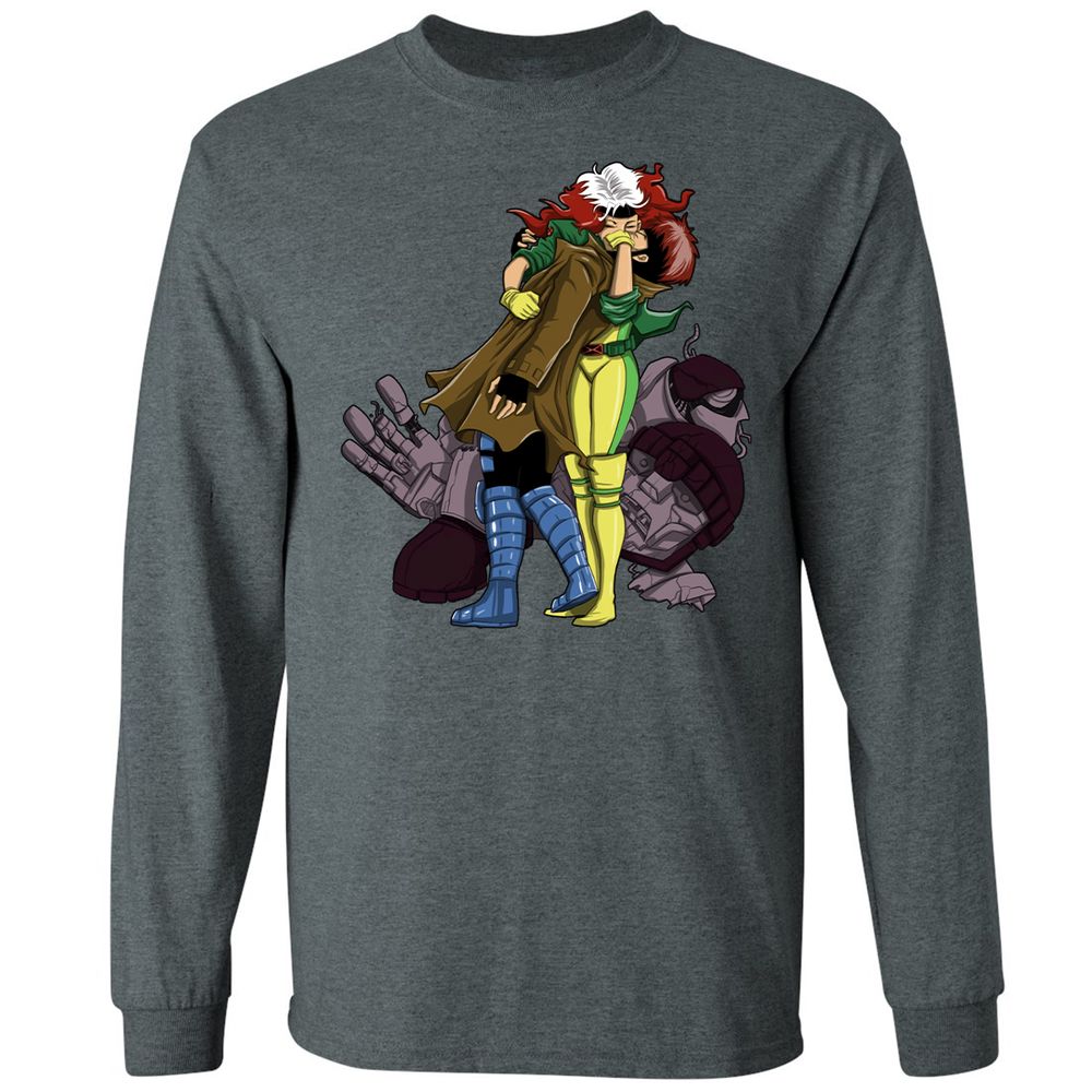 Long Sleeve T-Shirt - 9S96WZNQ - Dark Heather - 15