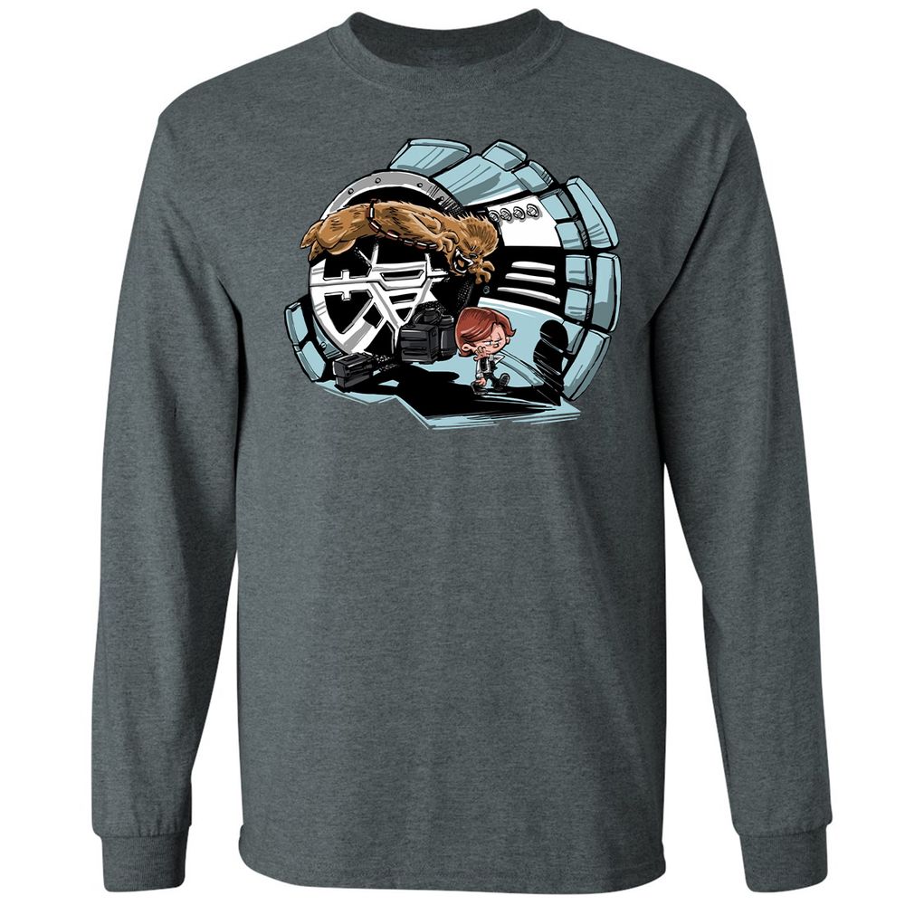 Long Sleeve T-Shirt - 9AZZ15LN - Dark Heather - 15