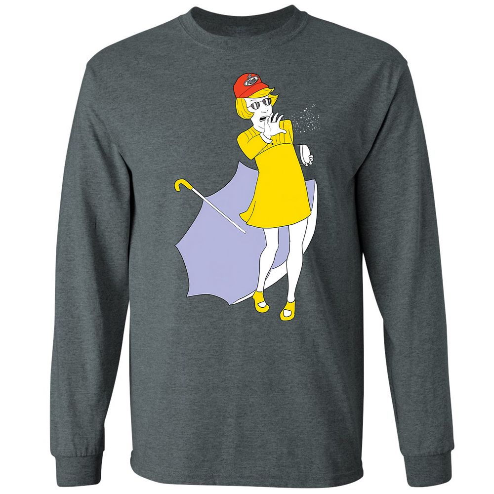 Long Sleeve T-Shirt - BBJX6QD9 - Dark Heather - 15