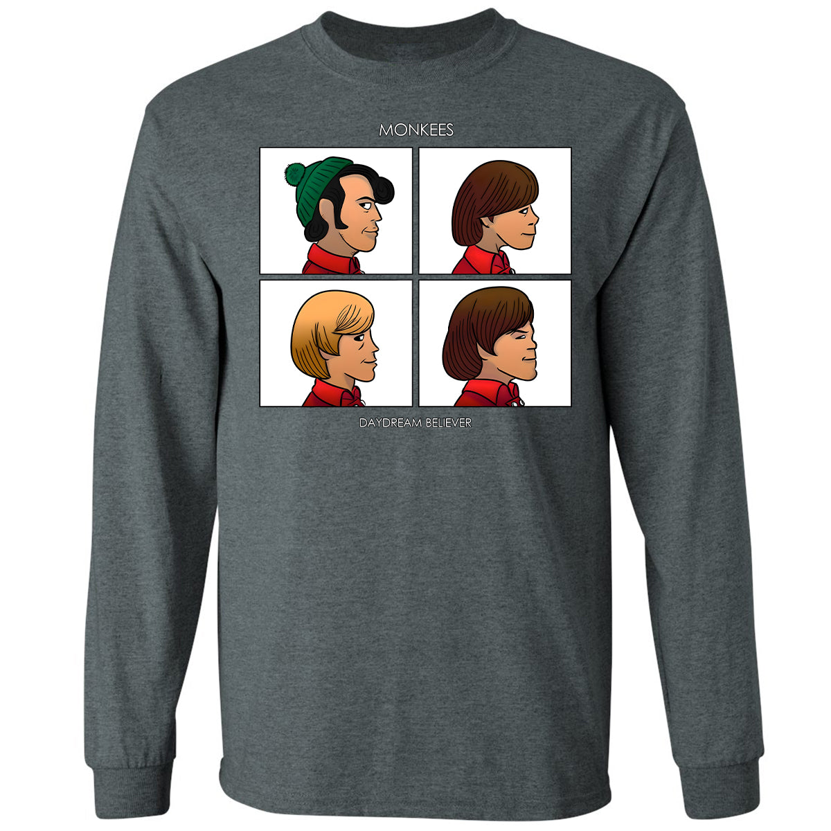 Long Sleeve T-Shirt - NDE5LKDM - Dark Heather - 15