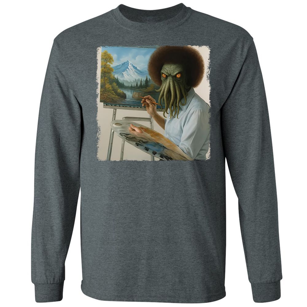 Long Sleeve T-Shirt - WJ2Q7HXE - Dark Heather - 15